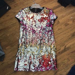 Sequin dress.